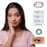 EGO VISION Coral Blue Colored Contact Lenses!