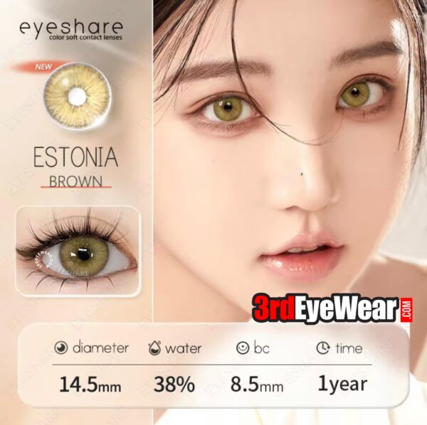 EYESHARE Estonia Brown Colored Contact Lenses!!