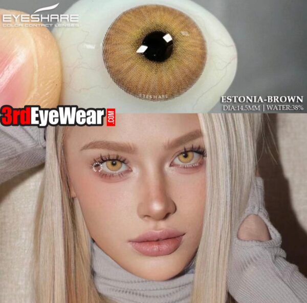 EYESHARE Estonia Brown Colored Contact Lenses!! - Image 3