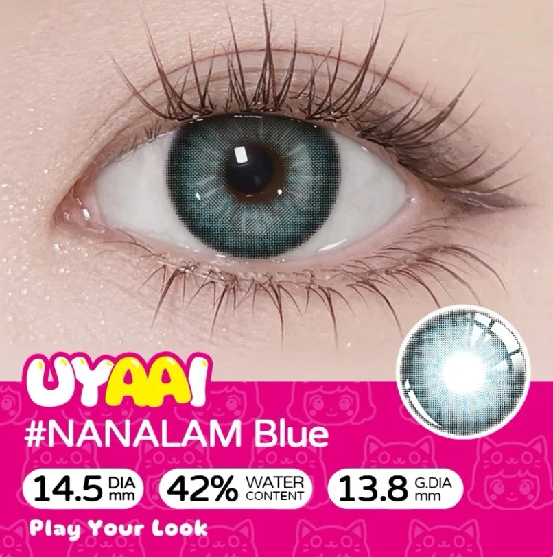 8a70c4bc-809d-42bd-8b4e-1856935e03fb UYAAI NANALAM BLUE Pretty Look Contact Lenses! - Image 1