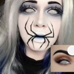 WHITE MESH Halloween Cosplay Contact Lenses