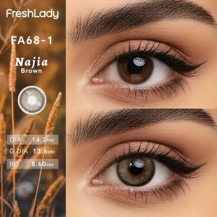 FreshLady Najia Brown Colored Contact Lens in Bangladesh