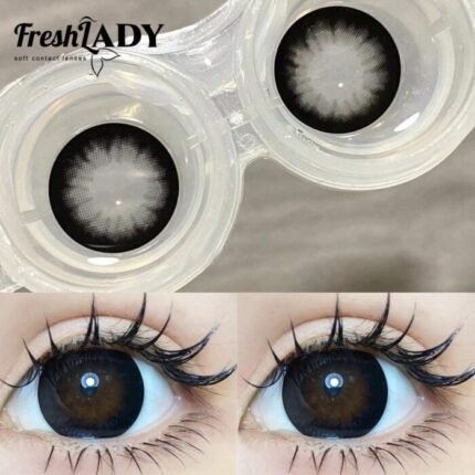 FreshLady Big Eyes Black Colored Contact Lens in Bangladesh
