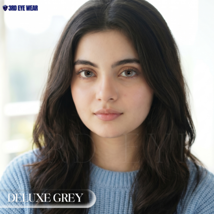 Premium Deleuxe Grey Plano & Power Lenses - High Comfort & Natural Look