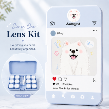 Samoyed 6-in-1 Premium Contact Lens Kit Box