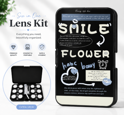 Midnight Smile 6-in-1 Premium Contact Lens Kit Box
