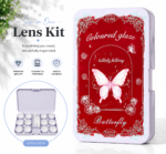 Royal Red Butterfly 6-in-1 Premium Contact Lens Kit Box