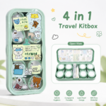 Happy Day Blue 4 In 1 Contact Lens Travel Kitbox