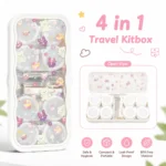 Sweet Bear Pink 4 In 1 Contact Lens Travel Kitbox