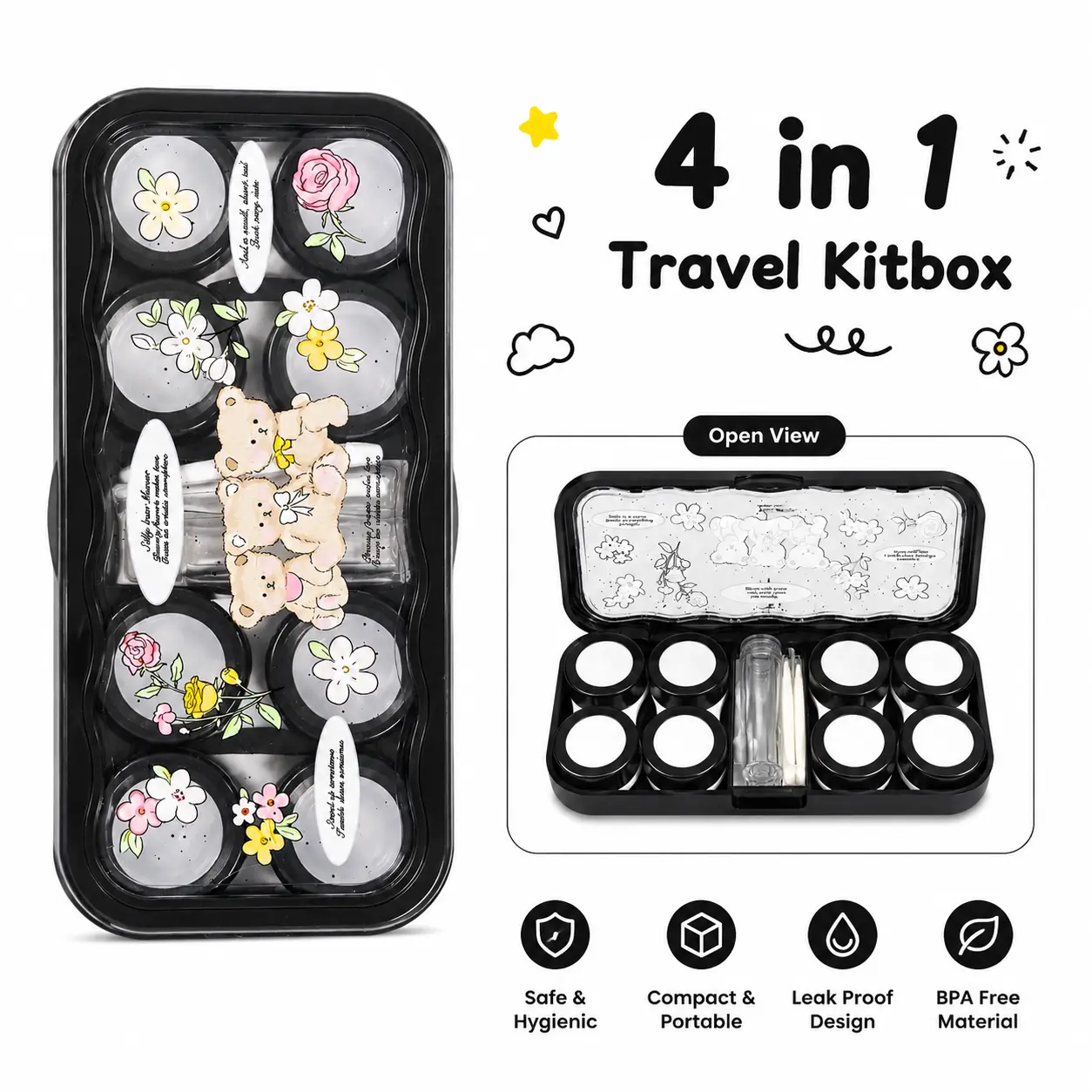 2026_05_12_16_23_53_IMG_6465 Vintage Bear Black 4 In 1 Contact Lens Travel Kitbox