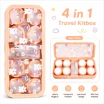 Peach Bear 4 In 1 Contact Lens Travel Kitbox
