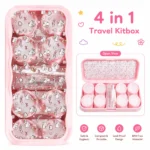 Cute Pink 4 In 1 Contact Lens Travel Kitbox