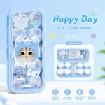 Happy Day Blue 4 In 1 Contact Lens Travel Kitbox