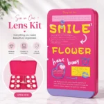 Pink Smile Flower 6-in-1 Premium Contact Lens Kit Box