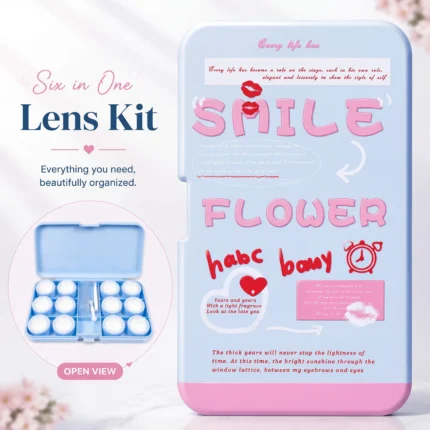 Flower 6-in-1 Premium Contact Lens Kit Box