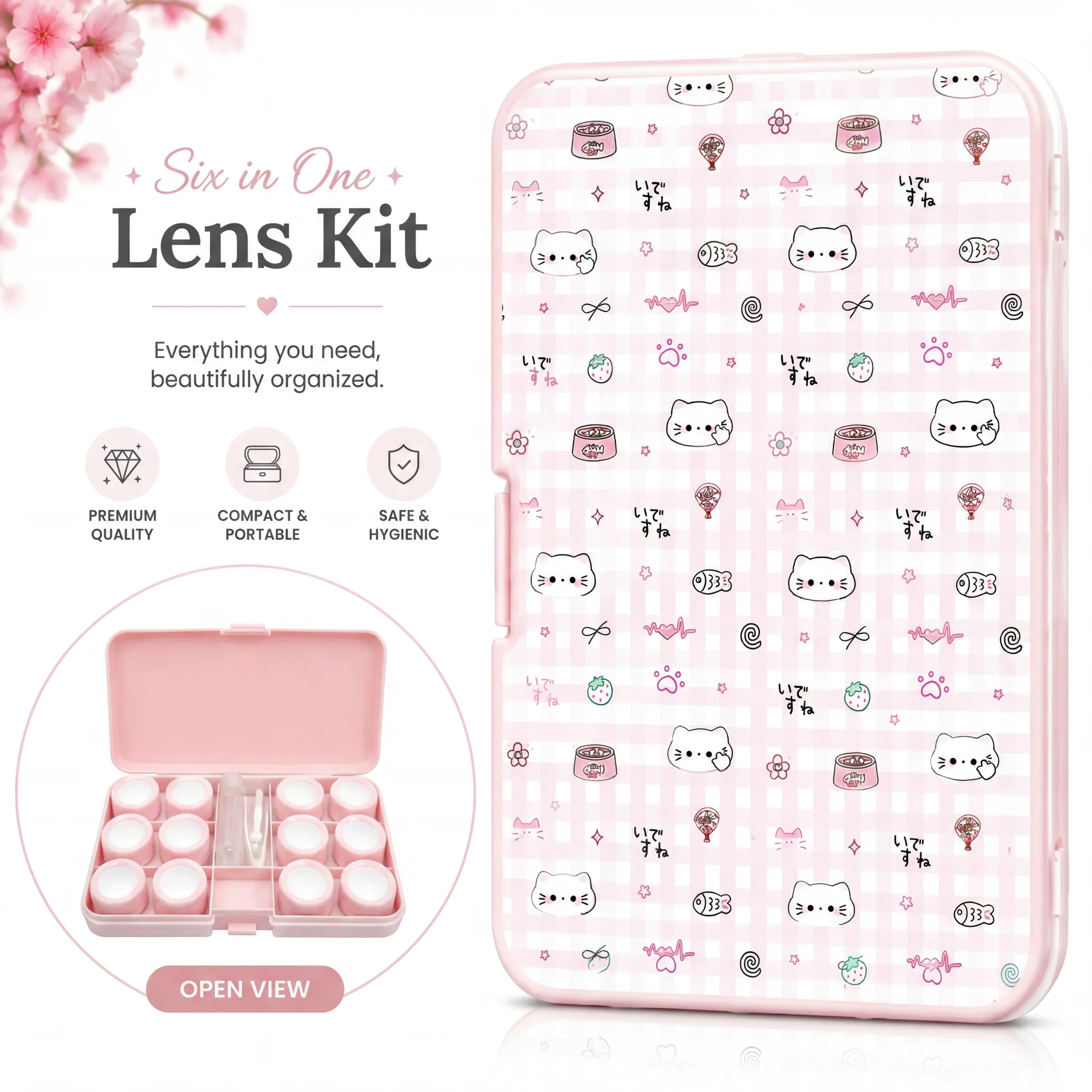 magnific_ultra-highresolution-imag_MX4rZHtDCm Pink Kitty Pattern 6-in-1 Premium Contact Lens Kit Box