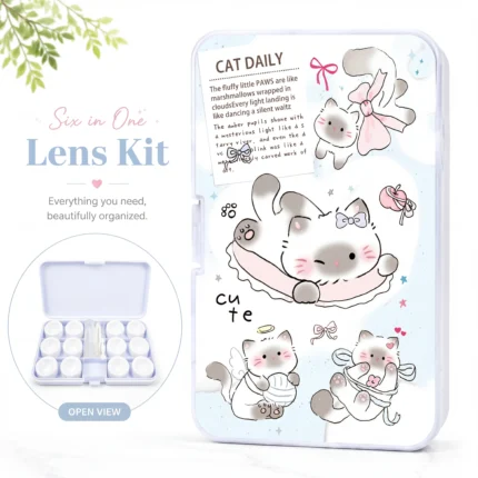 Cute Cat Daily 6-in-1 Premium Contact Lens Kit Box