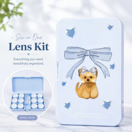 Ribbon Puppy 6-in-1 Premium Contact Lens Kit Box