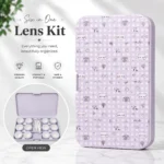Lavender Kitty Pattern 6-in-1 Premium Contact Lens Kit Box