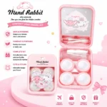 Mend Rabbit Pink 2 In 1 Contact Lens Travel Kit Portable Lens Case
