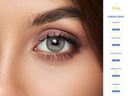 Hue Lunar Gray Contact Lens