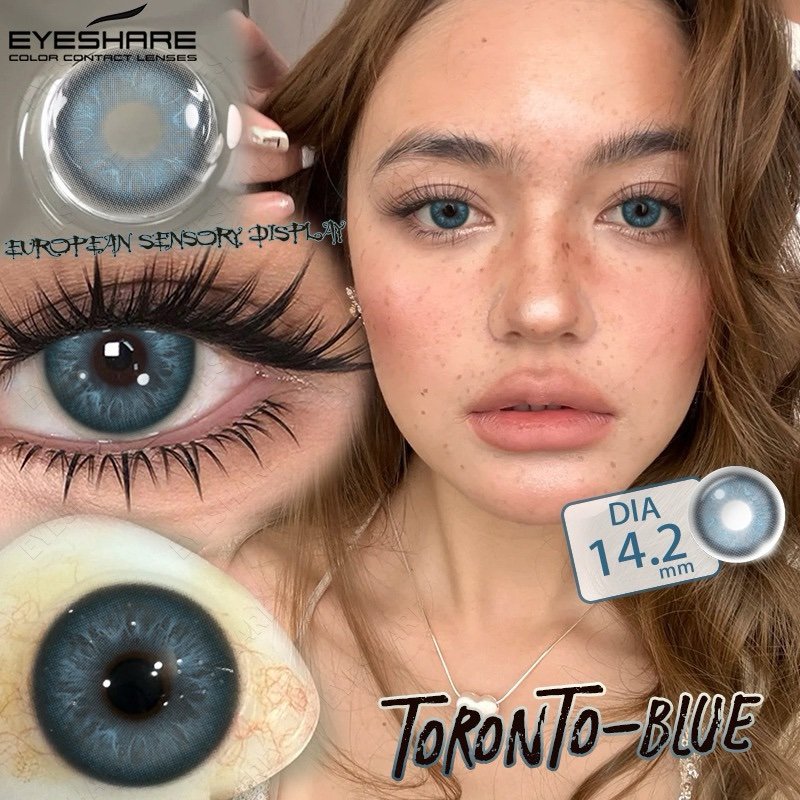 8f2accf2-bf48-4a97-8d53-fc20e02b1910 EYESHARE Toronto Blue Contact Lens - Image 1