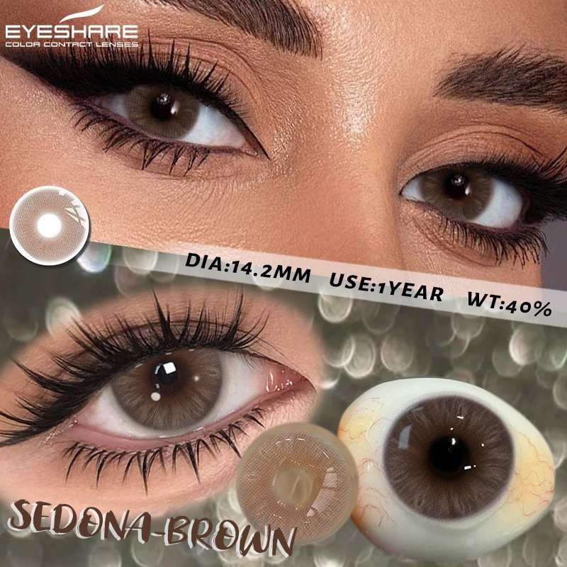 abf5c359-a4d9-4c63-be17-194b88e39951 EYESHARE Sedona Brown Contact Lens - Image 1