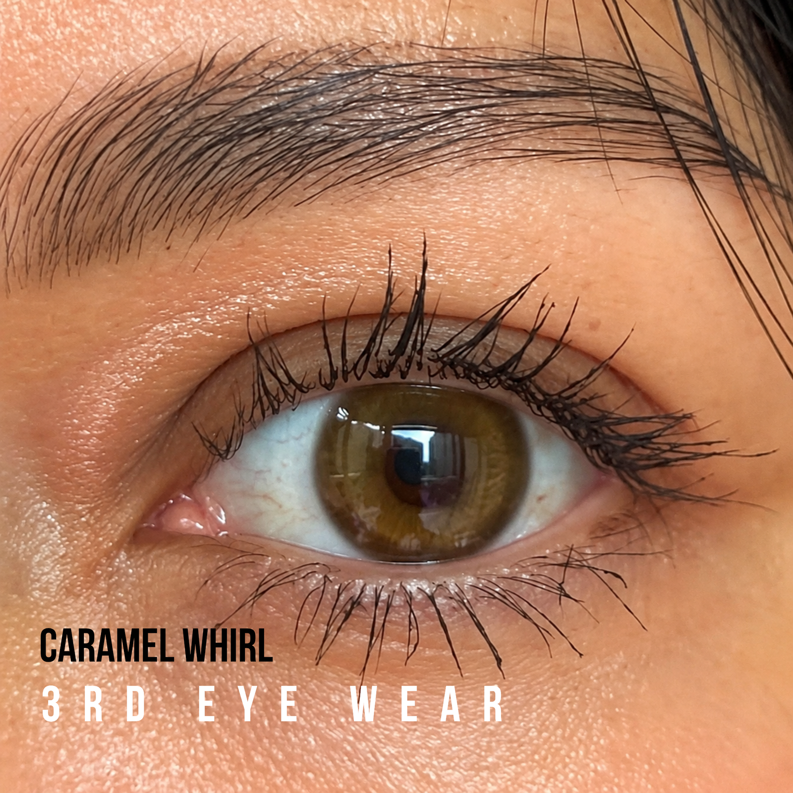 photo-output-1-27 Freshlady Caramel Whirl Contact Lens - Image 1