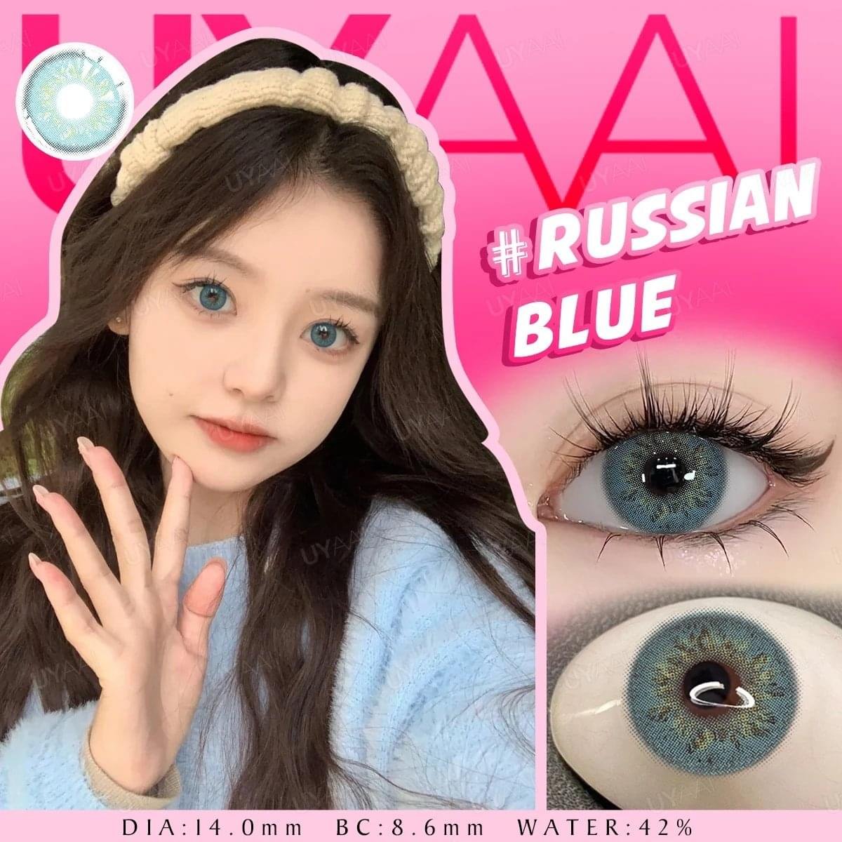 UYAAI Russian Blue Color Lens | Available with Power Lens | New Arrival - Image 1