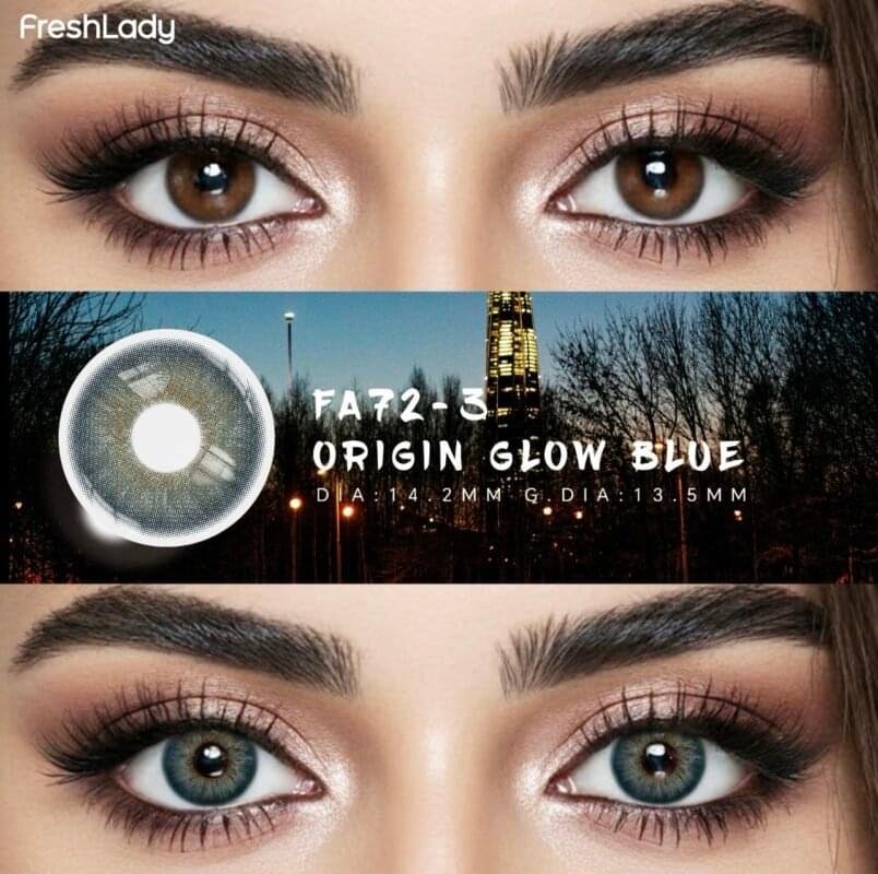 Freshlady Origin Glow Blue Contact Lens