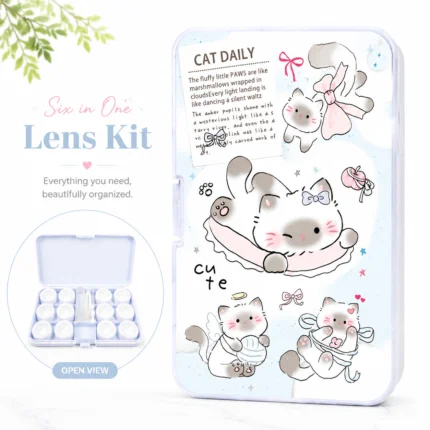 Cute Cat Daily 6-in-1 Premium Contact Lens Kit Box