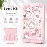 Pink Angel Kitty 6-in-1 Premium Contact Lens Kit Box